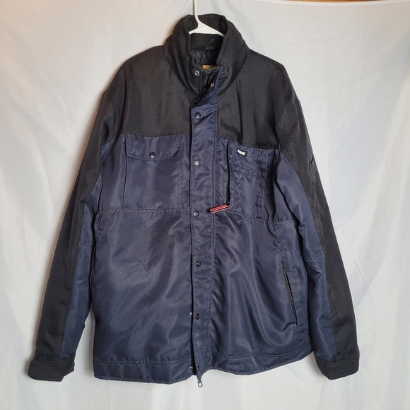 Cat Caterpillar Men's Blue/Black Winter Work Coat Size XXL *Read* - Picture 1 of 13